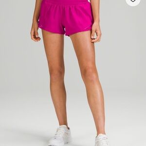 Hot pink Lululemon Hotty hot shorts